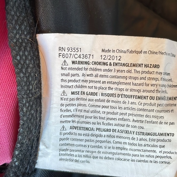 Trailmaker backpack, pink zebra stripe w black straps - Picture 11 of 11